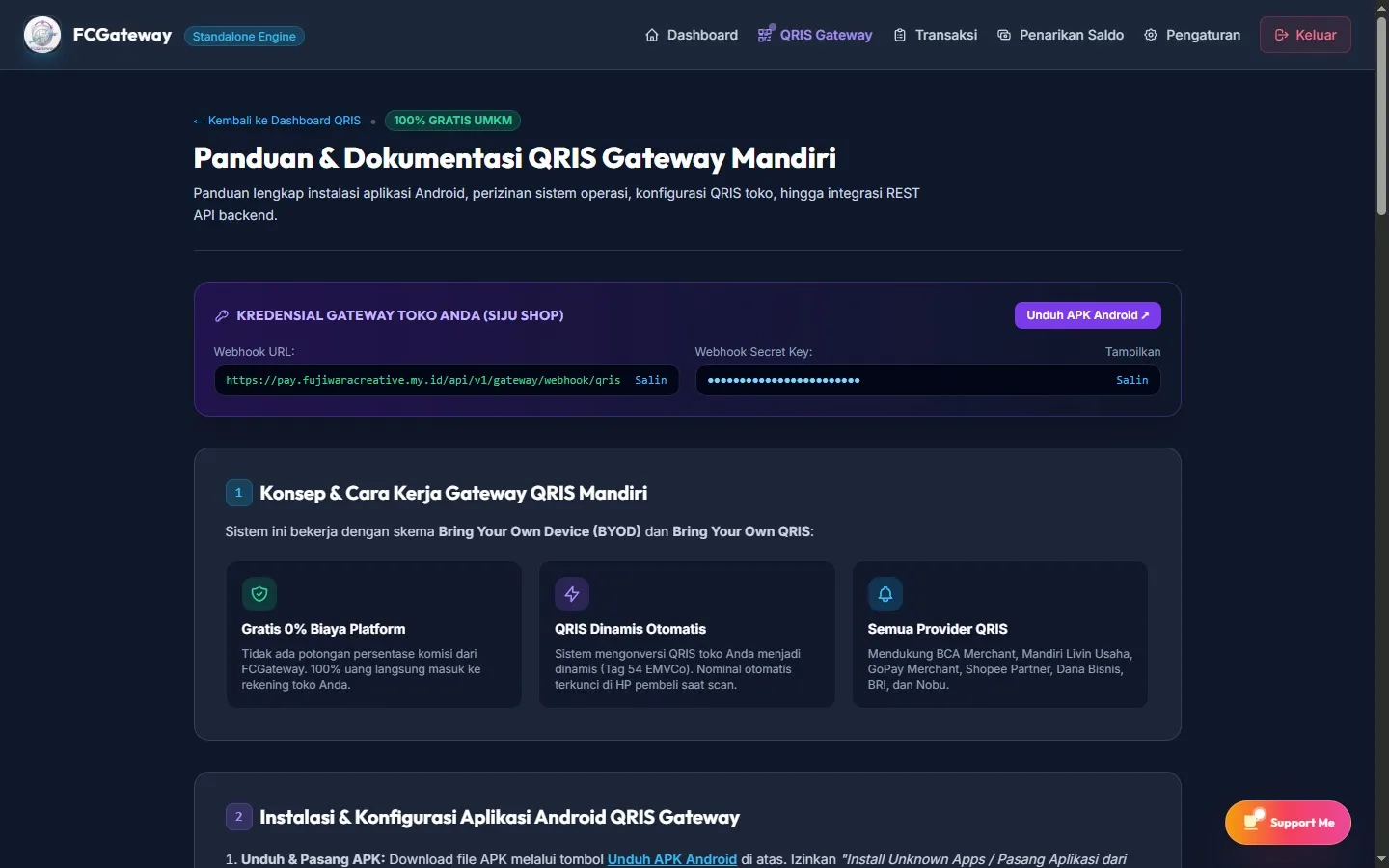 Screenshot FCGateway - Android Real-Time Bank & QRIS Notification Forwarder - #5